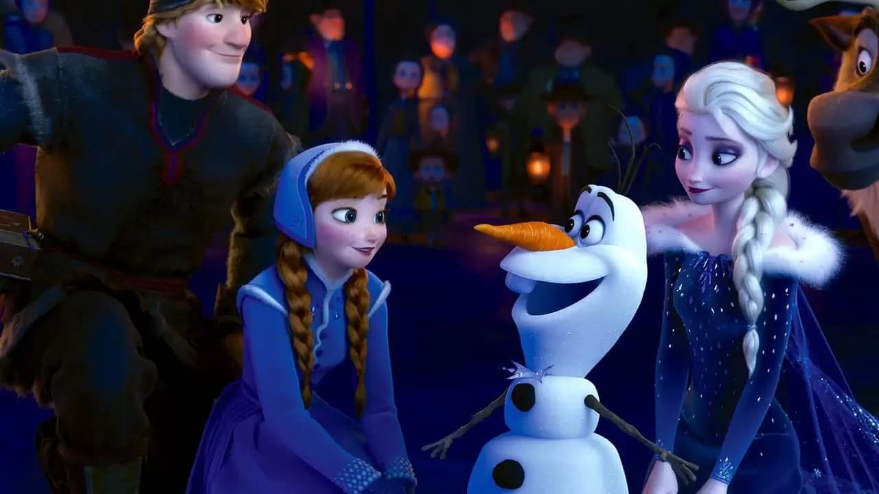 Olaf's Frozen Adventure Backdrop