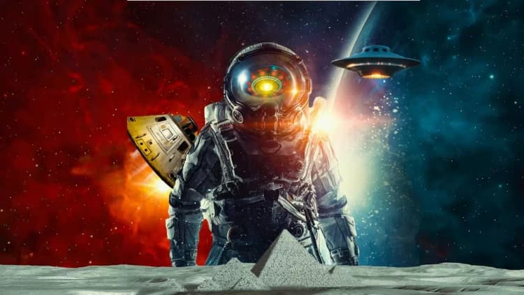 Secret Space UFOs: Apollo 1-11 Poster