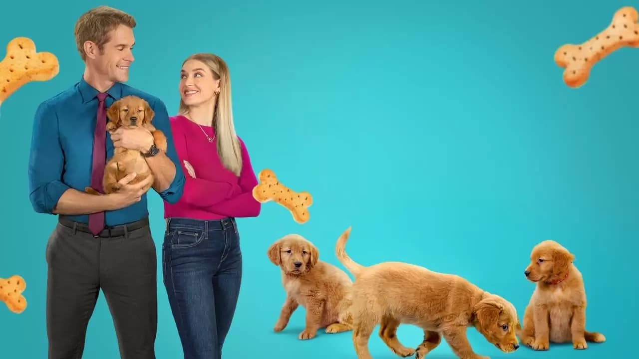 Puppies Everywhere Backdrop