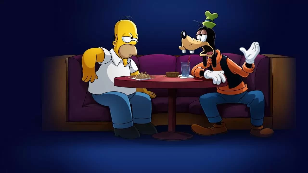 The Simpsons in Plusaversary Backdrop