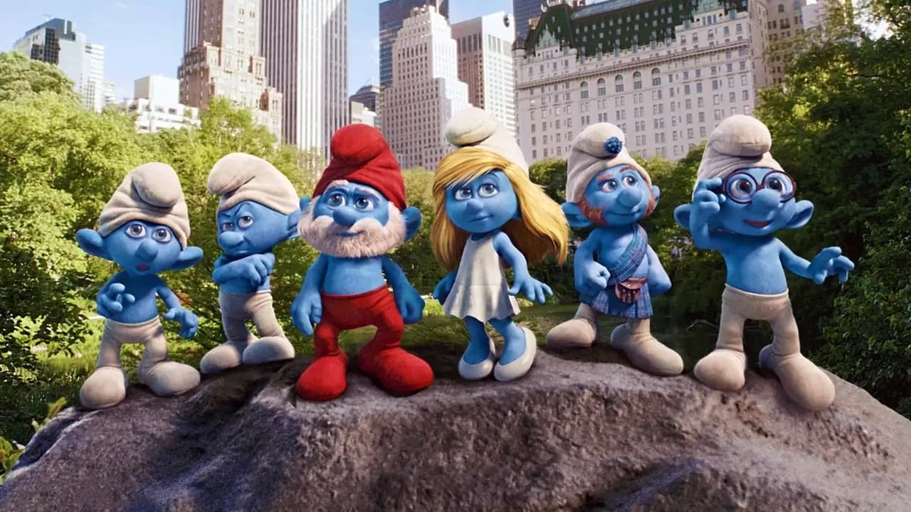 The Smurfs Backdrop