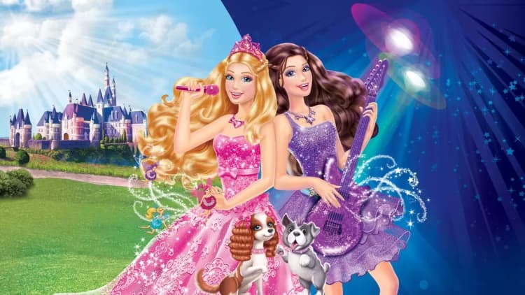 Barbie: The Princess & the Popstar Poster