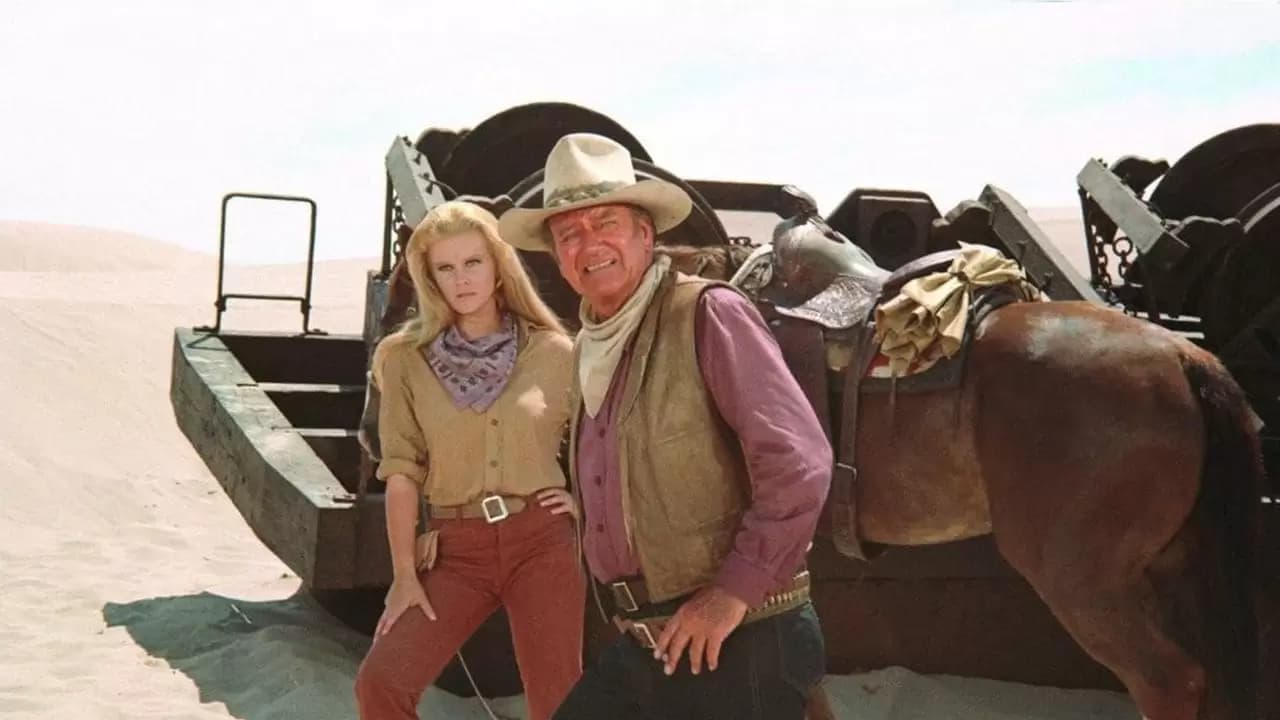 The Train Robbers Backdrop