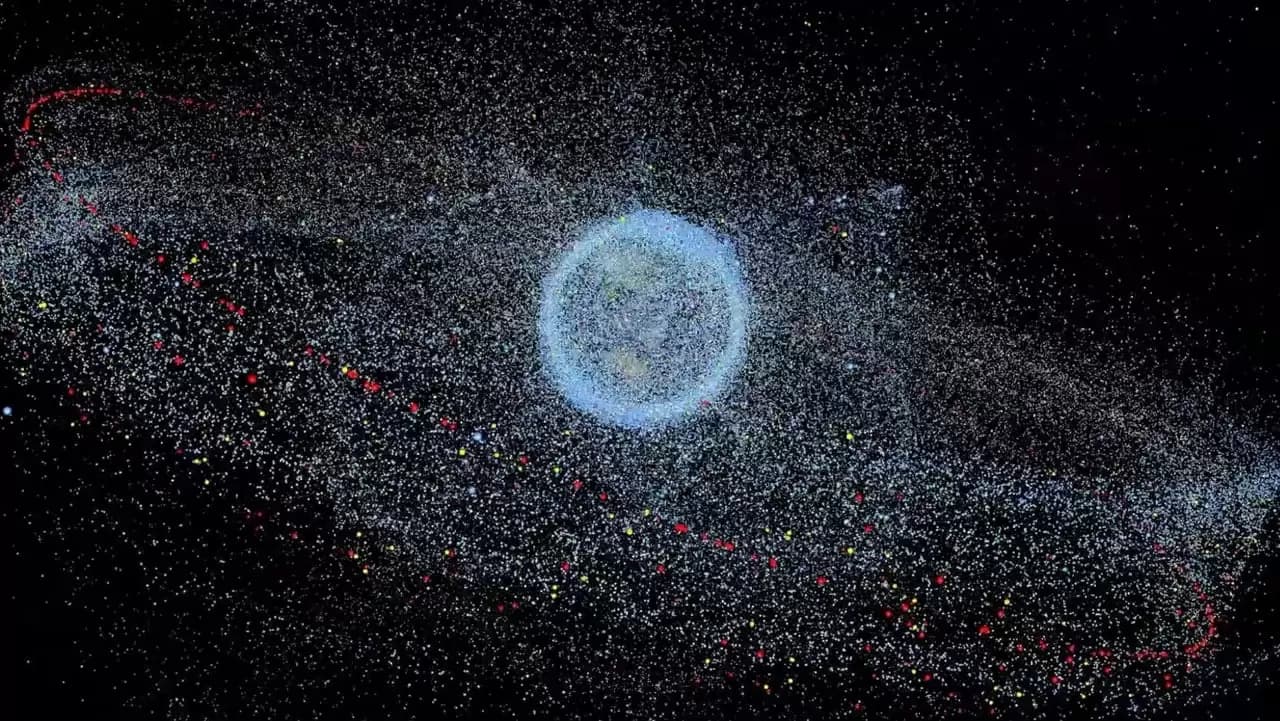 Space Junk 3D Backdrop