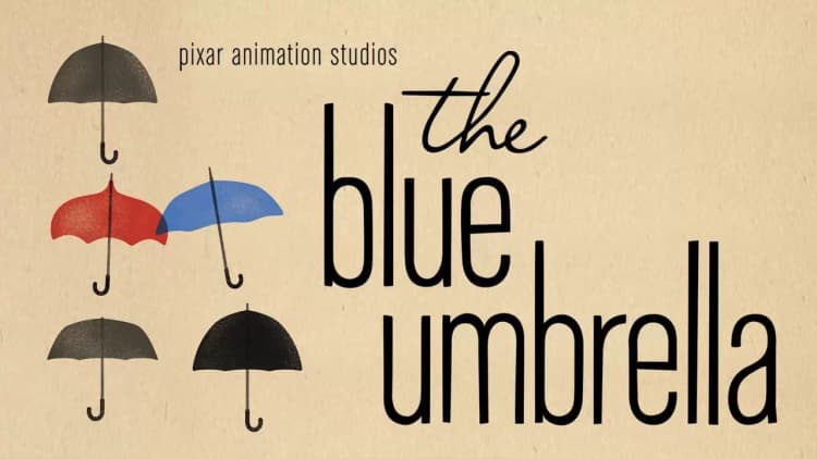 The Blue Umbrella Poster