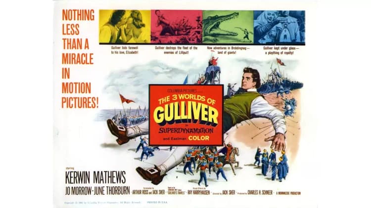 The 3 Worlds of Gulliver Poster