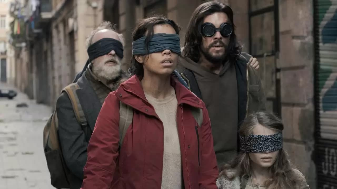 Bird Box Barcelona Backdrop