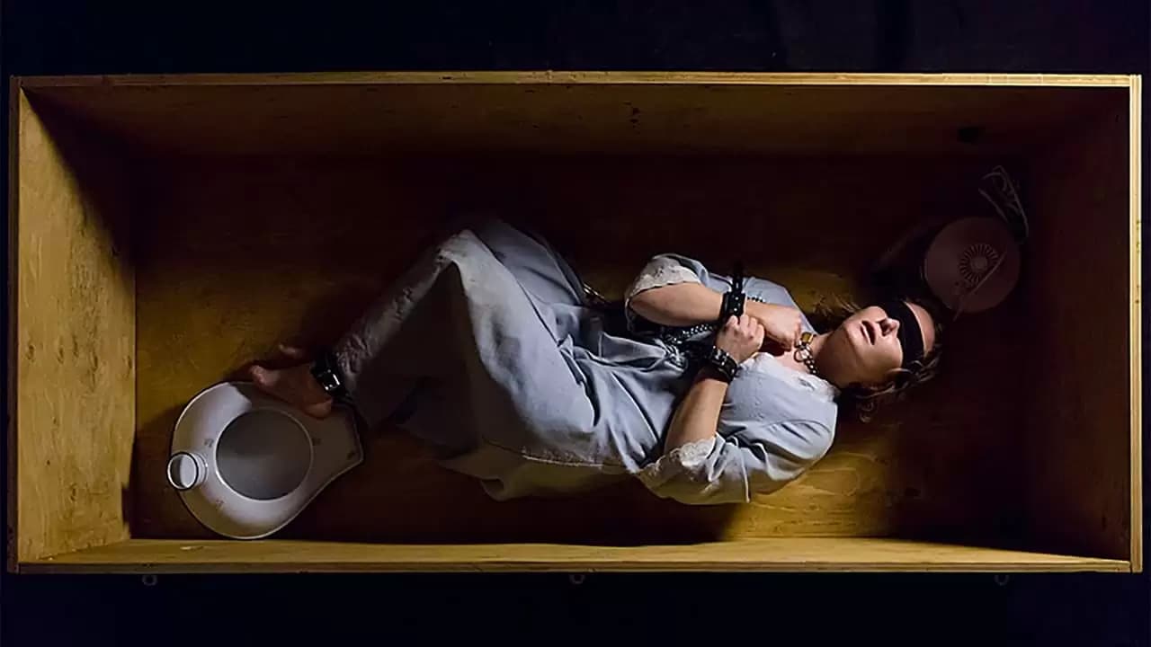 Girl in the Box Backdrop