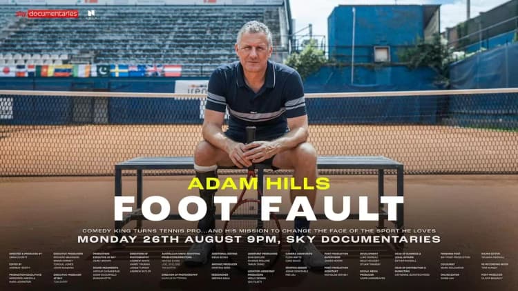 Adam Hills: Foot Fault Poster