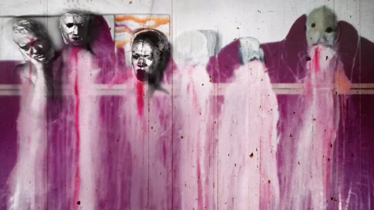 Six Men Getting Sick Backdrop