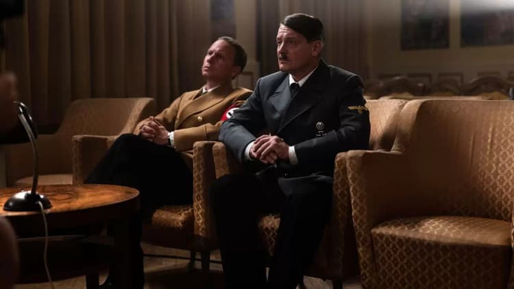 Goebbels and the Führer Poster