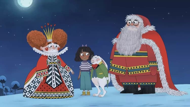 The Night Before Christmas in Wonderland Poster