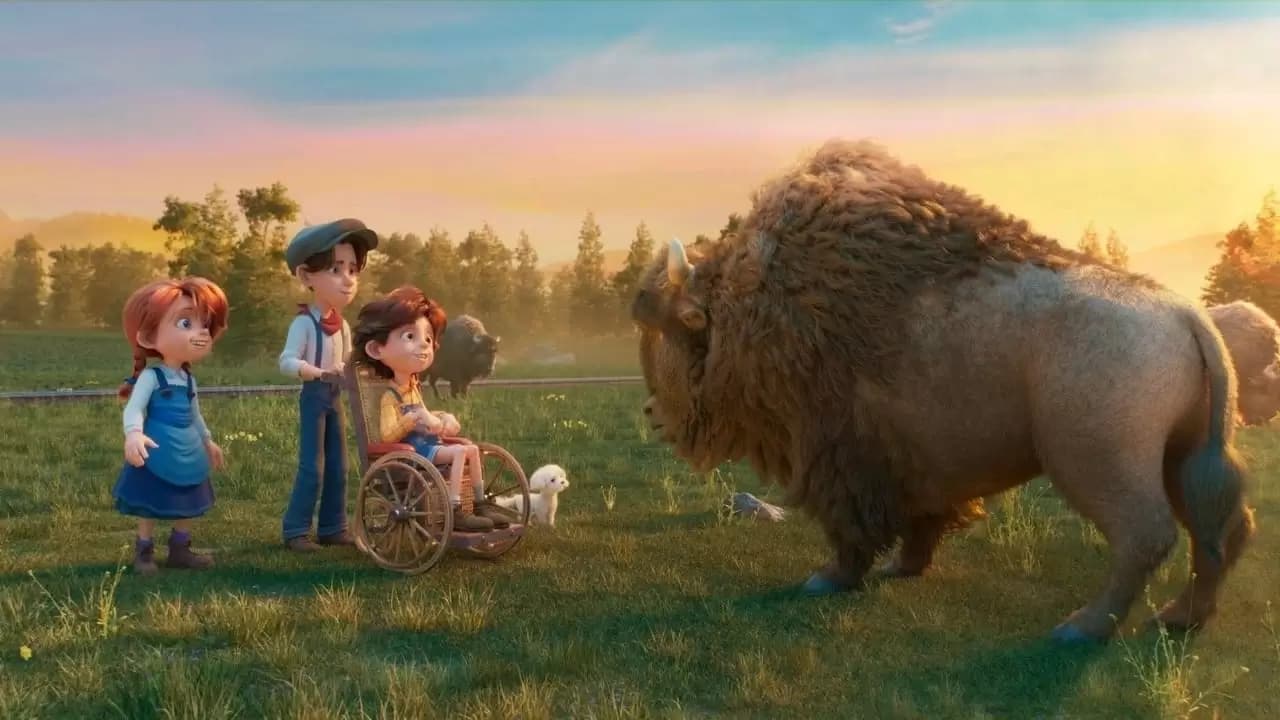 Buffalo Kids Backdrop