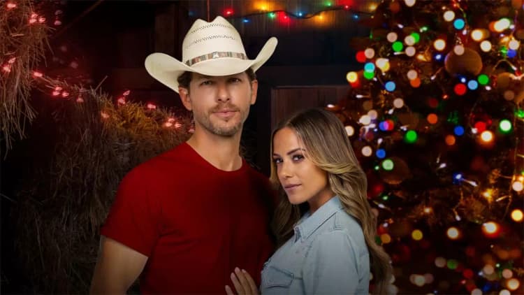 A Cowboy Christmas Romance Poster